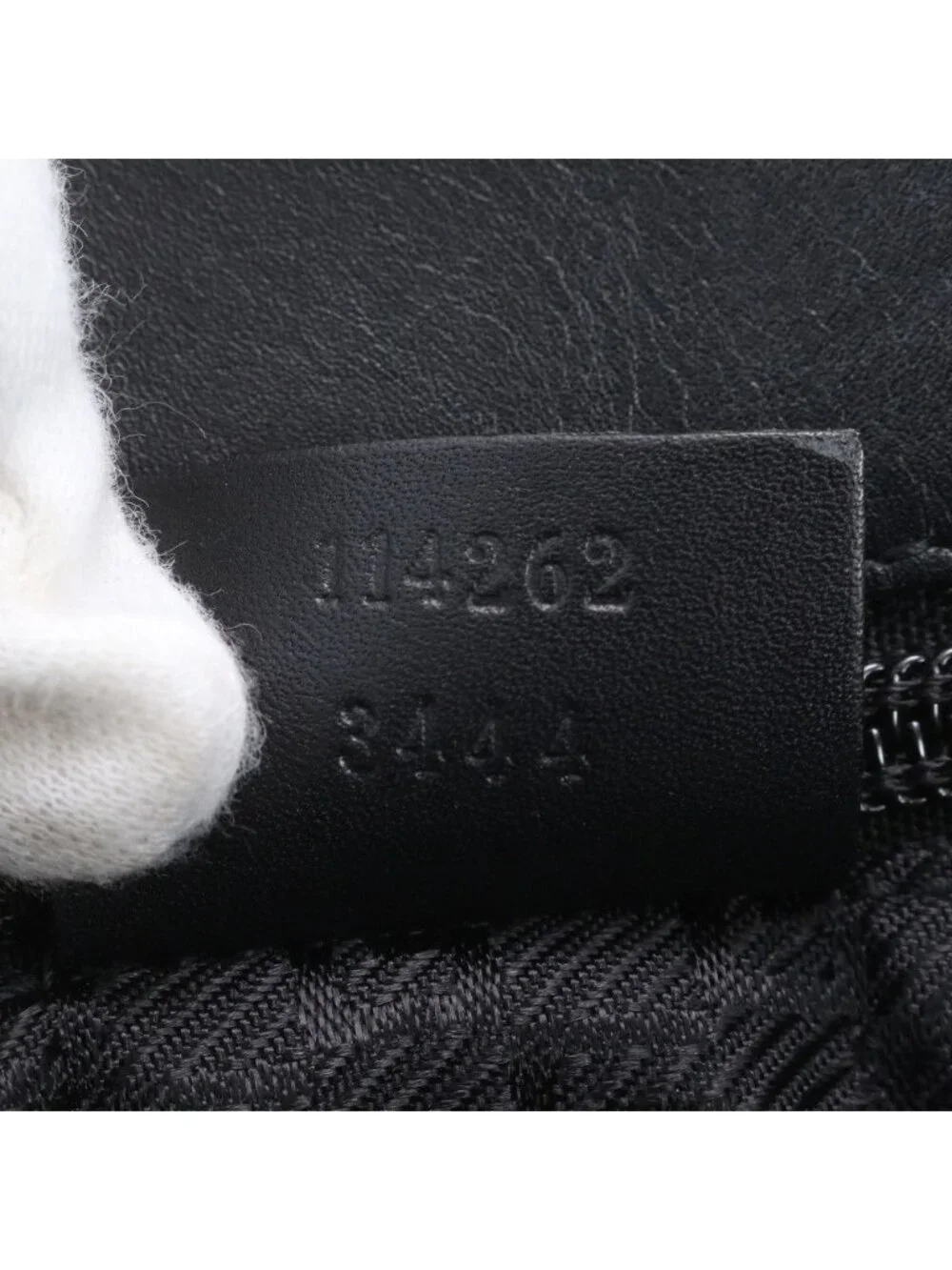 Gucci Leather Nylon Business Bag Document Bag Black